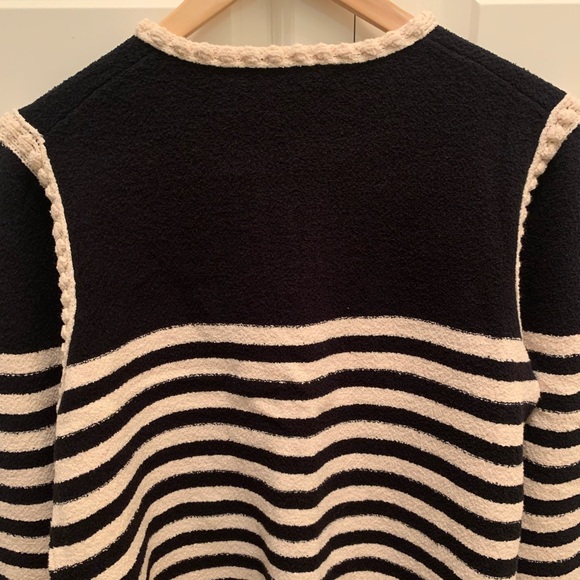 J. Crew Odette sweater lady jacket in striped bouclé NEW Size large RARE - Picture 11 of 15